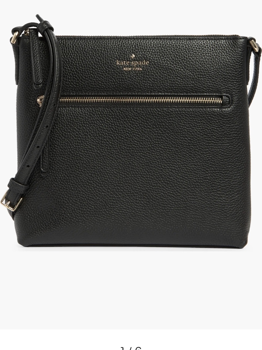 Kate Spade New York jackson top zip leather crossbody bag